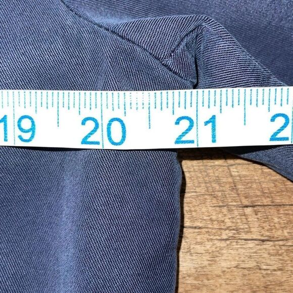 Angie Womens Open Waterfall Front Asymmetric Hem Lyocell Cardigan Jacket Navy XL - Picture 8 of 9